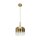 LED Hängelampe dimmbar Glas in Gold Ø26 cm 3000 K 12 W