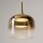 LED Hängelampe dimmbar Glas in Gold Ø26 cm 3000 K 12 W