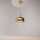 LED Hängelampe dimmbar Glas in Gold Ø26 cm 3000 K 12 W