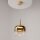 LED Hängelampe dimmbar Glas in Gold Ø26 cm 3000 K 12 W