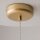 LED Hängelampe dimmbar Glas in Gold Ø26 cm 3000 K 12 W