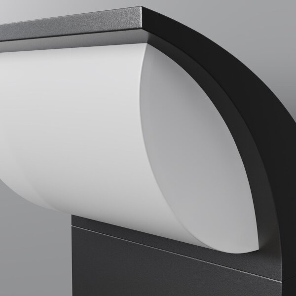 LED Außenlampe Sensor Aluminium Graphit IP65 7 W 3000 K
