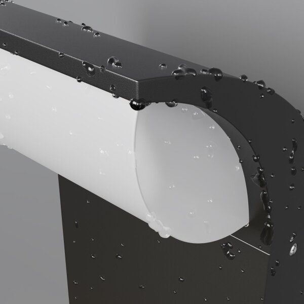 LED Außenlampe Sensor Aluminium Graphit IP65 7 W 3000 K