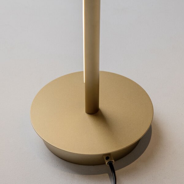 LED Stehlampe dimmbar in Messing 155 cm 3000 K flexibel
