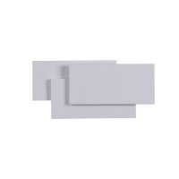 LED Wandleuchte Metall Wei&szlig; B:26 cm 3000 K indirekt