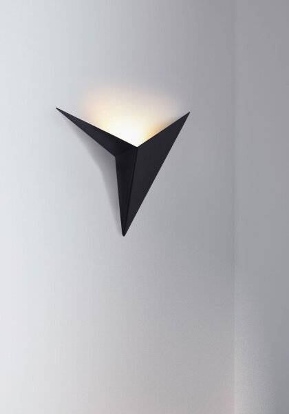 LED Wandlampe Schwarz B:24,8 cm 3000 K 100 lm indirekt