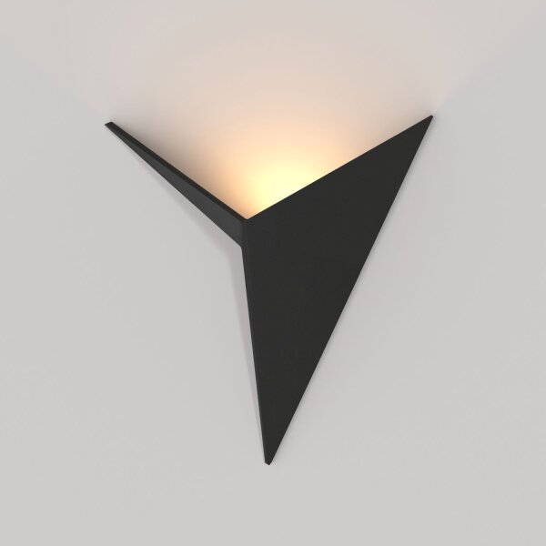 LED Wandlampe Schwarz B:24,8 cm 3000 K 100 lm indirekt