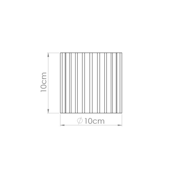 Aufbau Deckenspot GU10 Weiß Ø10 cm rund Aluminium