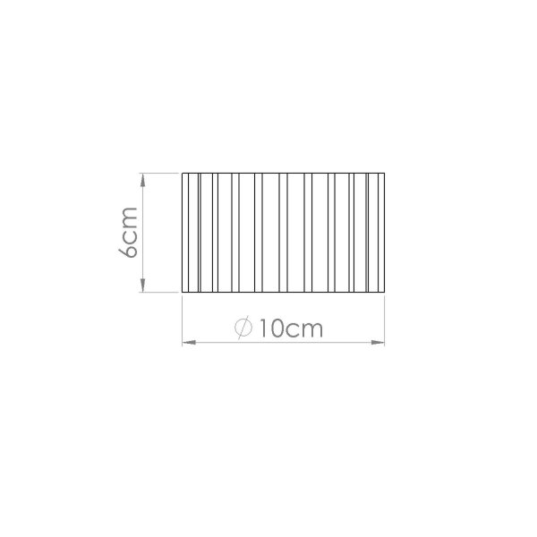 Flache Deckenleuchte GX53 Weiß rund Ø10 cm Aluminium