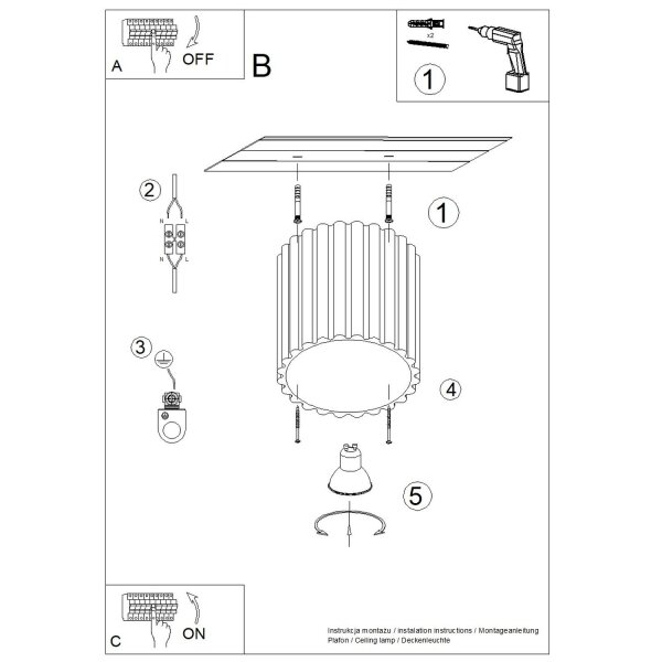Deckenlampe Spot GU10 Olivgrün Ø10 cm rund Aluminium