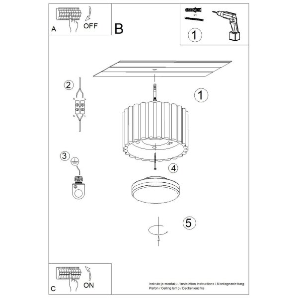 Flache Deckenleuchte GX53 Olivgrün Ø10 cm Aluminium