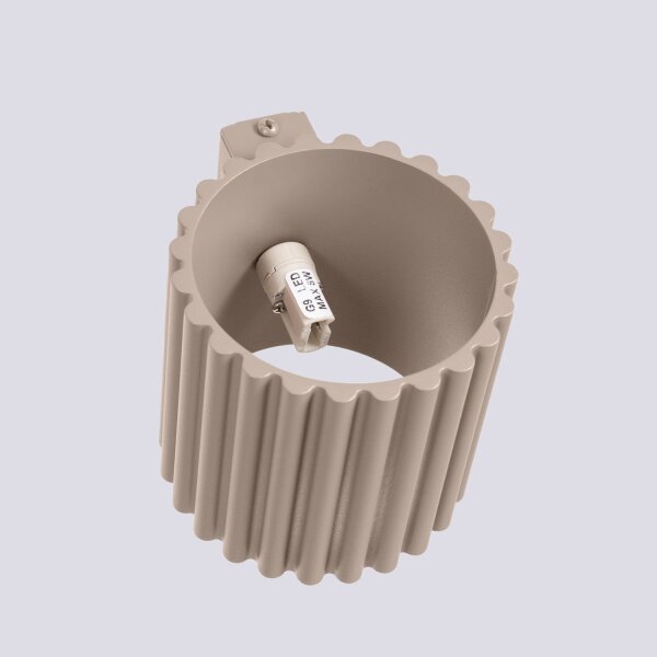 Moderne Wandleuchte Up Down Taupe G9 10 cm indirekt