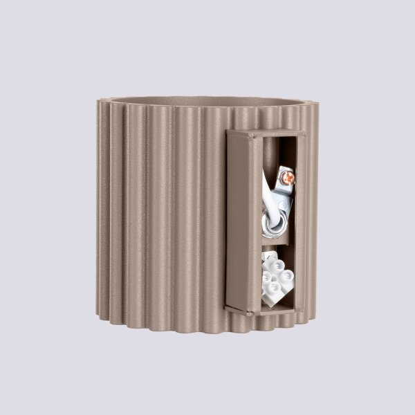 Moderne Wandleuchte Up Down Taupe G9 10 cm indirekt