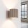 Moderne Wandleuchte Up Down Taupe G9 10 cm indirekt