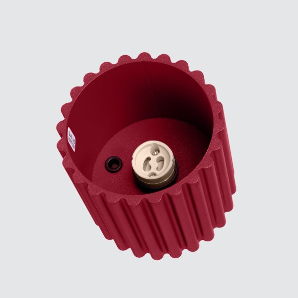 Deckenleuchte Aluminium GU10 Ø10 cm Modern rund Burgund