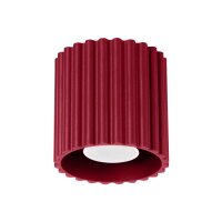 Deckenleuchte Aluminium GU10 &Oslash;10 cm Modern rund Burgund