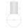 Deckenlampe Bad Weiß IP44 G9 rund Ø12 cm Glas Alu