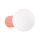 Wandleuchte Aluminium Glas in Pfirsich G9 IP44 T:17 cm