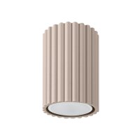 Deckenleuchte Aluminium Taupe GU10 &Oslash;6,5 cm rund
