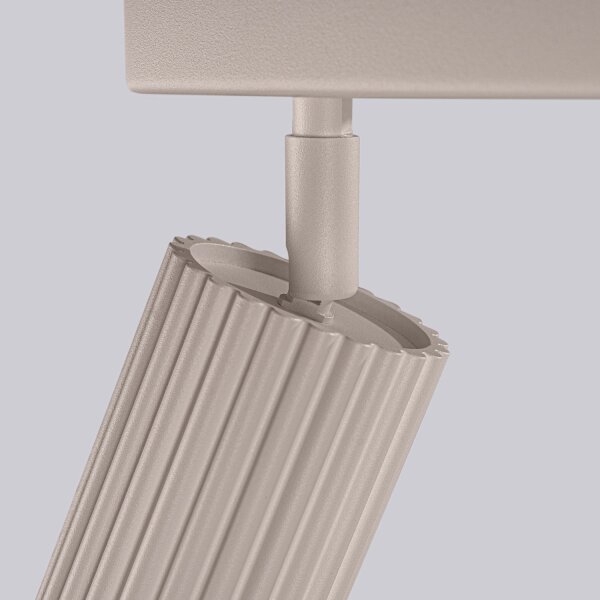 Deckenstrahler 3-flammig verstellbar 45 cm GU10 Taupe