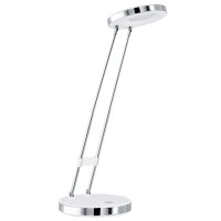 Stilvolle LED Tischleuchte Gexo Wei&szlig; &Oslash;12,5cm