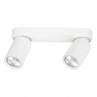 Deckenspot Weiß GU10 2-flammig 26 cm klein Flur...