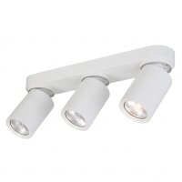 Deckenspot 3-flammig GU10 verstellbar Weiß 38 cm
