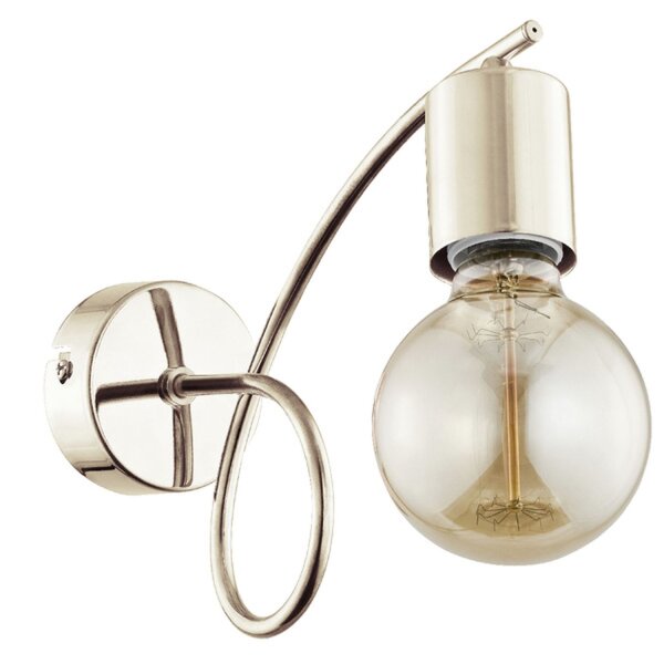 Wandlampe Metall Gold Retro 22 cm E27 für Innenräume
