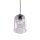 Pendelleuchte Metall Schwarz B:14 cm E27 Glas Lila