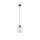 Pendelleuchte Metall Schwarz B:14 cm E27 Glas Lila