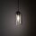 Pendelleuchte Metall Schwarz B:14 cm E27 Glas Lila