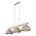 Pendelleuchte Beige Holz Metall 118 cm E27 3-flammig