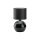 Tischleuchte Schwarz Modern 36 cm E27 Glas Stoff