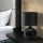Tischleuchte Schwarz Modern 36 cm E27 Glas Stoff
