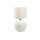 Tischleuchte Weiß Modern 36 cm E27 Glas Stoff stilvoll