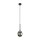 Pendelleuchte Schwarz B:10 cm G9 Metall Glas in Graphit