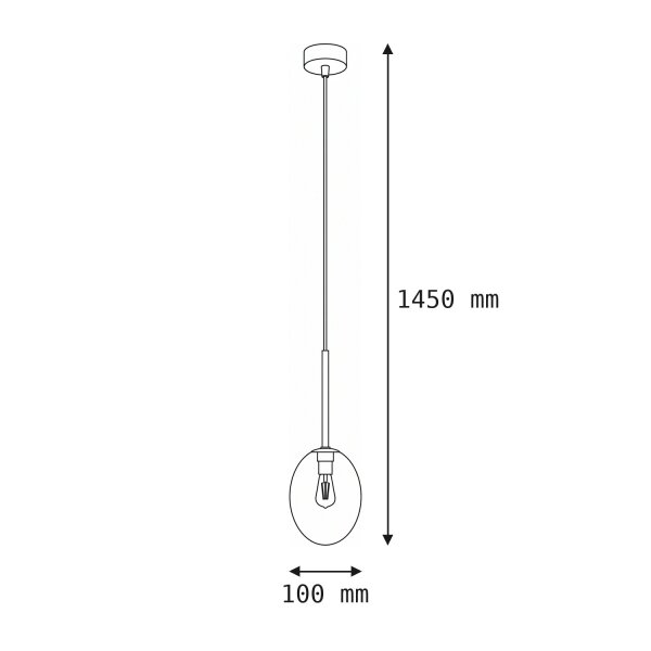 Pendelleuchte Glas Transparent B:10 cm G9 stilvoll