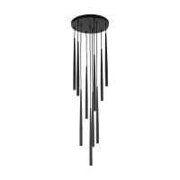 Hängelampe Schwarz Modern B:35 cm G9 10-flammig