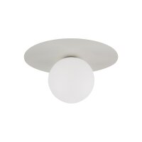 Deckenleuchte Modern B:25 cm Weiß G9 Glaskugel...