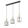 Hängelampe Gold Graphit Glas 3-flammig 73 cm E27
