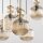 Pendelleuchte 5-flammig B:37 cm E14 Glas in Cognac