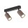 Deckenstrahler Braun Schwarz Metall 44 cm GU10 2-flmg