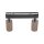Deckenstrahler Braun Schwarz Metall 44 cm GU10 2-flmg