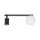Deckenspot flexibel Glas Metall Schwarz 43 cm GU10 Glas