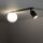 Deckenspot flexibel Glas Metall Schwarz 43 cm GU10 Glas