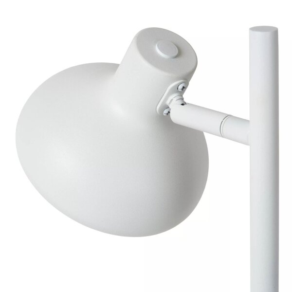 Schreibtischlampe Modern Weiß GU10 schwenkbar 46,7 cm