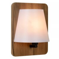 Wandlampe Holz Skandinavisch E14 H:25 cm Natur...