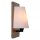 Wandlampe Holz Skandinavisch E14 H:25 cm Natur Opalweiß