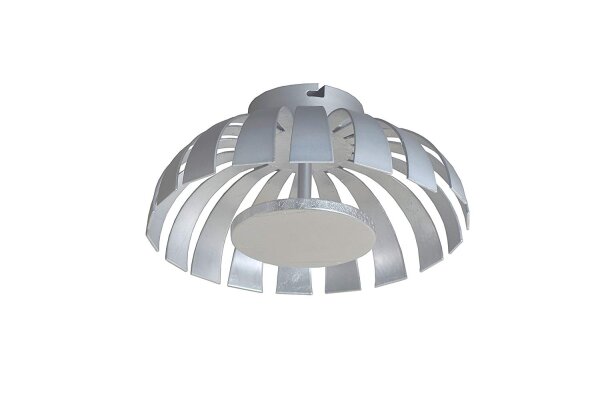 LED Deckenleuchte Silber 1100lm rund 26cm FLARE