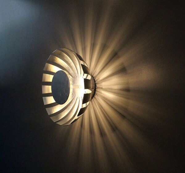LED Deckenleuchte Silber 1100lm rund 26cm FLARE